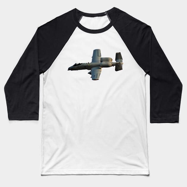 A-10 Warthog No Background Baseball T-Shirt by acefox1